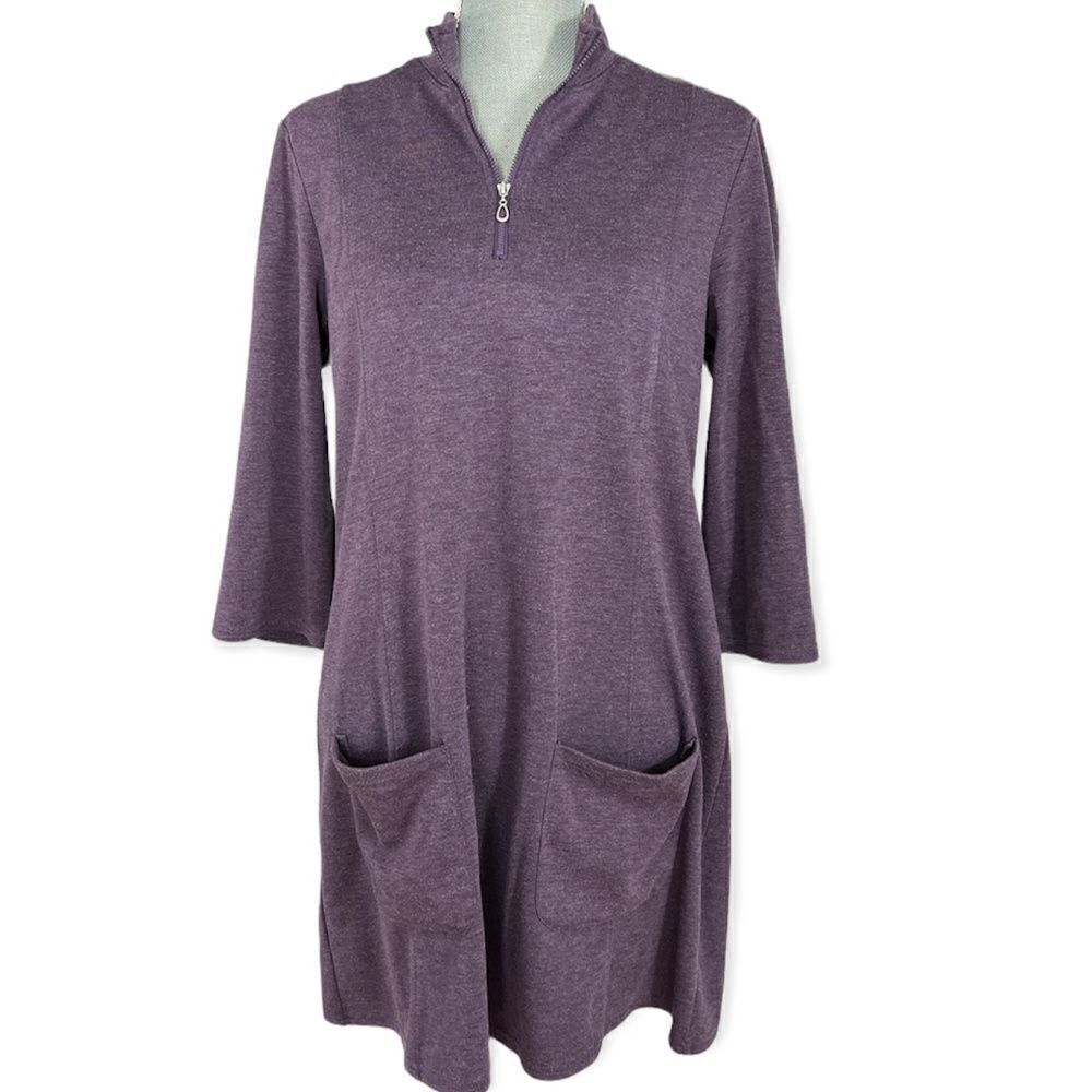 NorthStyle Purple Casual Sweatshirt Dress Size M